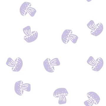 Cep mushroom glyph vector seamless pattern 스톡 일러스트