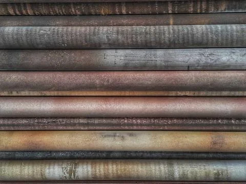 Cerakic pipe stacked Stock Photos