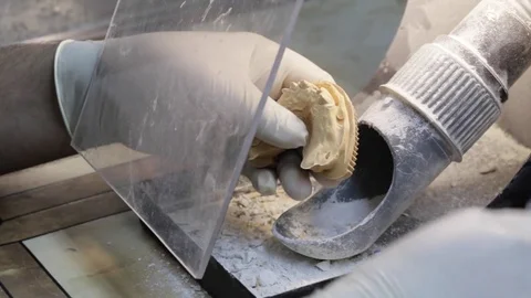 Ceramet implant creature process at laboratory. Stock Footage 70739922