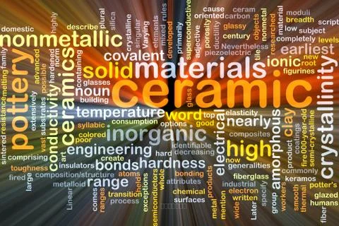 Ceramic background concept glowing Stock Illustration