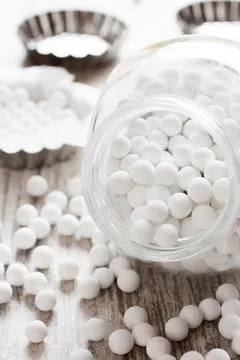 Ceramic baking beans Fotos de archivo