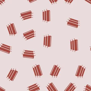 Ceramic baking dish kitchen cookware glyph seamless pattern Stock Illustration