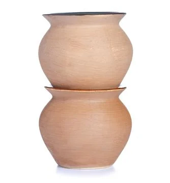 Ceramic baking pots Stock Photos