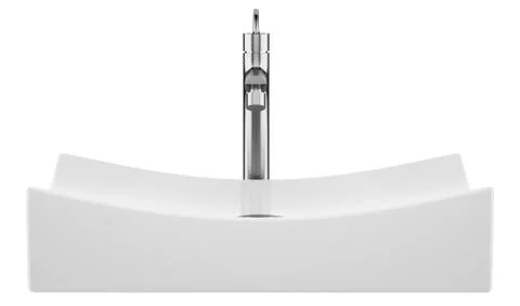 Ceramic bathroom sink isolated on white background. 3d illustration Stock Illustration