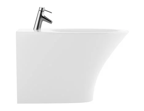 Ceramic bidet isolated on white background Stock Illustration