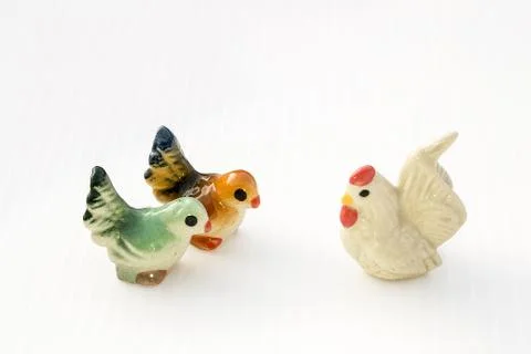 Ceramic birds model Stock Photos