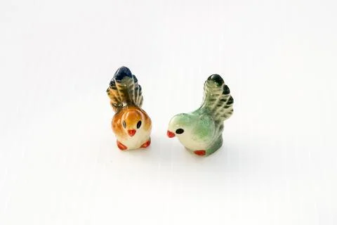 Ceramic birds model Stock Photos