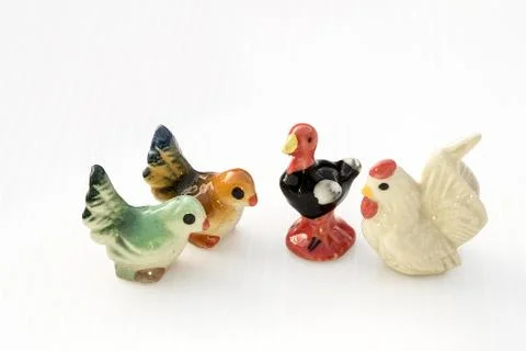 Ceramic birds model Stock Photos