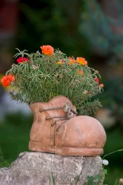 Ceramic boot Stock Photos