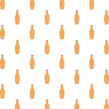 Ceramic bottles decorative pattern background Illustrazione stock