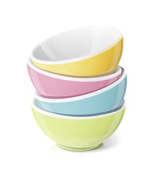 Ceramic bowl for food. Tableware. Vector. Eps10 illustration. Stock Illustration