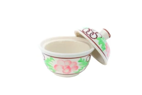 Ceramic bowl on isolated Foto stock