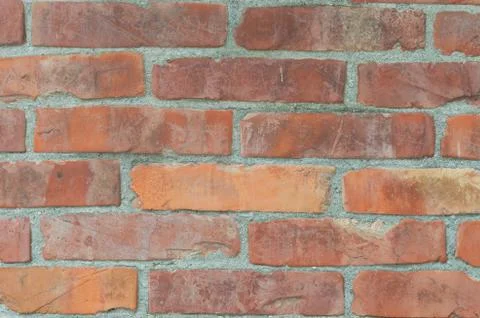 Ceramic brick tile wall,seamless brick wall Foto stock