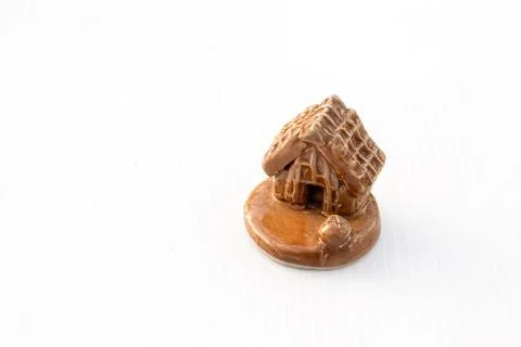 Ceramic cabin model Stock Photos