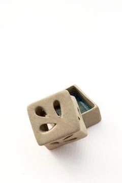 Ceramic candle handler Stock Photos