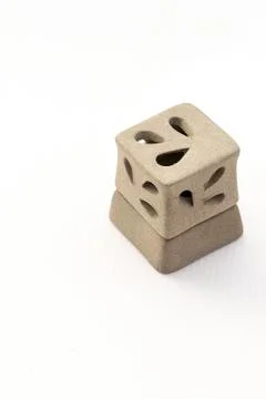 Ceramic candle handler Stock Photos