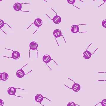 Ceramic capacitor electronic component glyph seamless pattern 스톡 일러스트