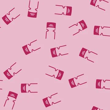 Ceramic capacitor electronic component glyph vector seamless pattern Stock Illustration