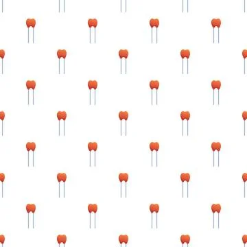 Ceramic capacitor pattern repeating background for electronics concept 库存插图