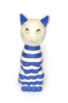 Ceramic cat. Stock Photos