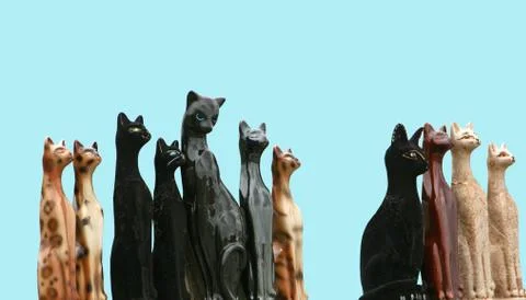 Ceramic cats Stock Photos