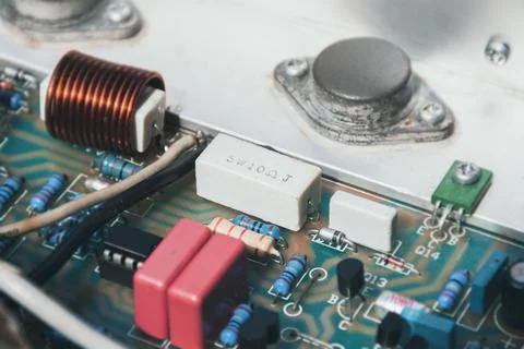Ceramic cement resistor Stock Photos