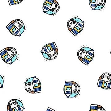 Ceramic cleaner detergent vector seamless pattern Stock Illustration