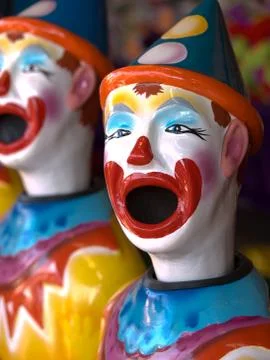 Ceramic Clowns Stock Photos