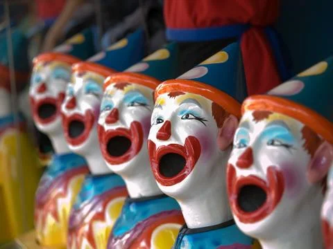 Ceramic Clowns Stock Photos