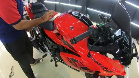 Ceramic coating smooth polishing Stock Footage 161043521