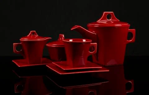 Ceramic coffee collection Stock Photos