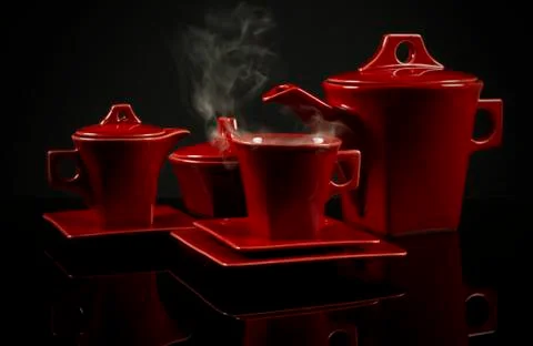 Ceramic coffee collection Stock Photos