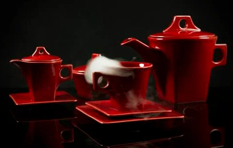 Ceramic coffee collection Stock Photos