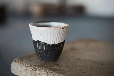 Ceramic coffee cup Stock Photos