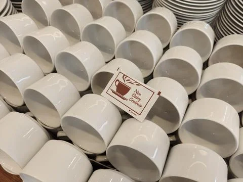 Ceramic Coffee Cups Stock Photos