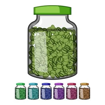 Ceramic coffee jar cartoon vector graphic 스톡 일러스트