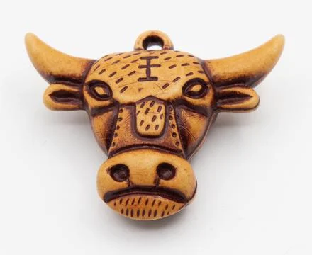 Ceramic cow crafts Foto stock