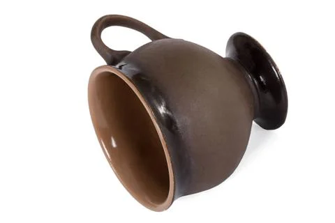 Ceramic cup for coffee, isolated on white background Ceramic cup for coffe... Stock Photos