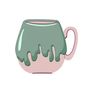 Ceramic cup Stock Illustration
