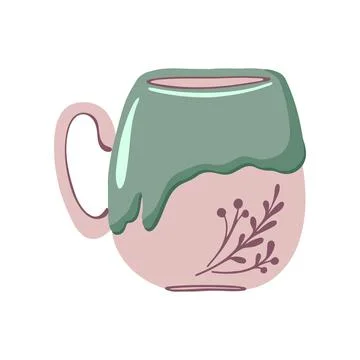 Ceramic cup Stock Illustration