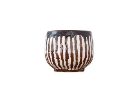 Ceramic cup isolated on white background Stock Photos