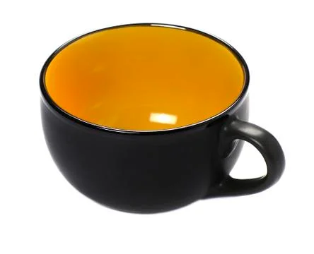 Ceramic cup with a matte surface on a white background Stock Photos