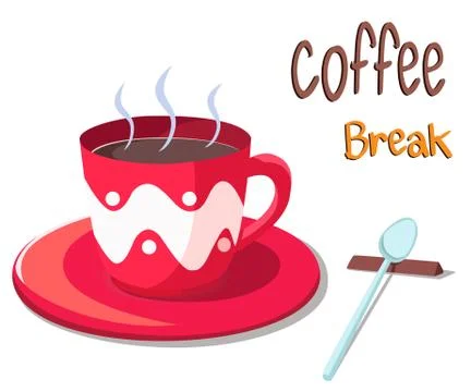 Ceramic cups have various patterns, very beautiful. Stock Illustration