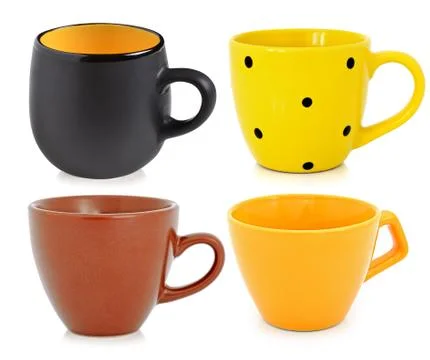 Ceramic cups Stock Photos