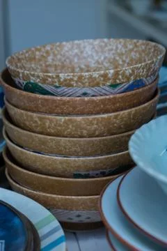 Ceramic cups Foto stock