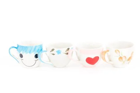 Ceramic cups Stock Photos