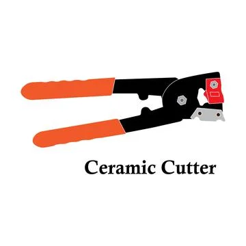 Ceramic cutter icon Stock Illustration