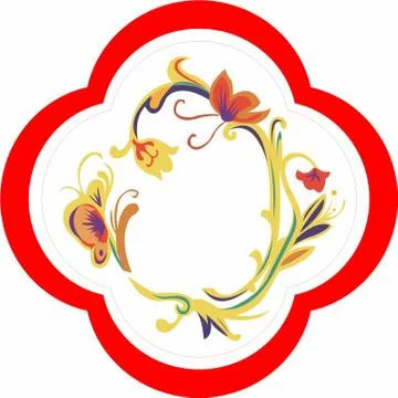 Ceramic design pattern for printing or creative designing Stock Illustration