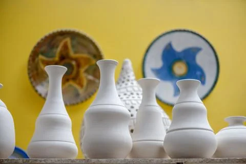 Ceramic dishware Foto stock