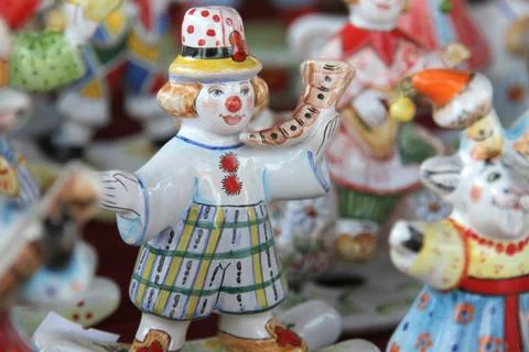 Ceramic doll horn Stock Photos